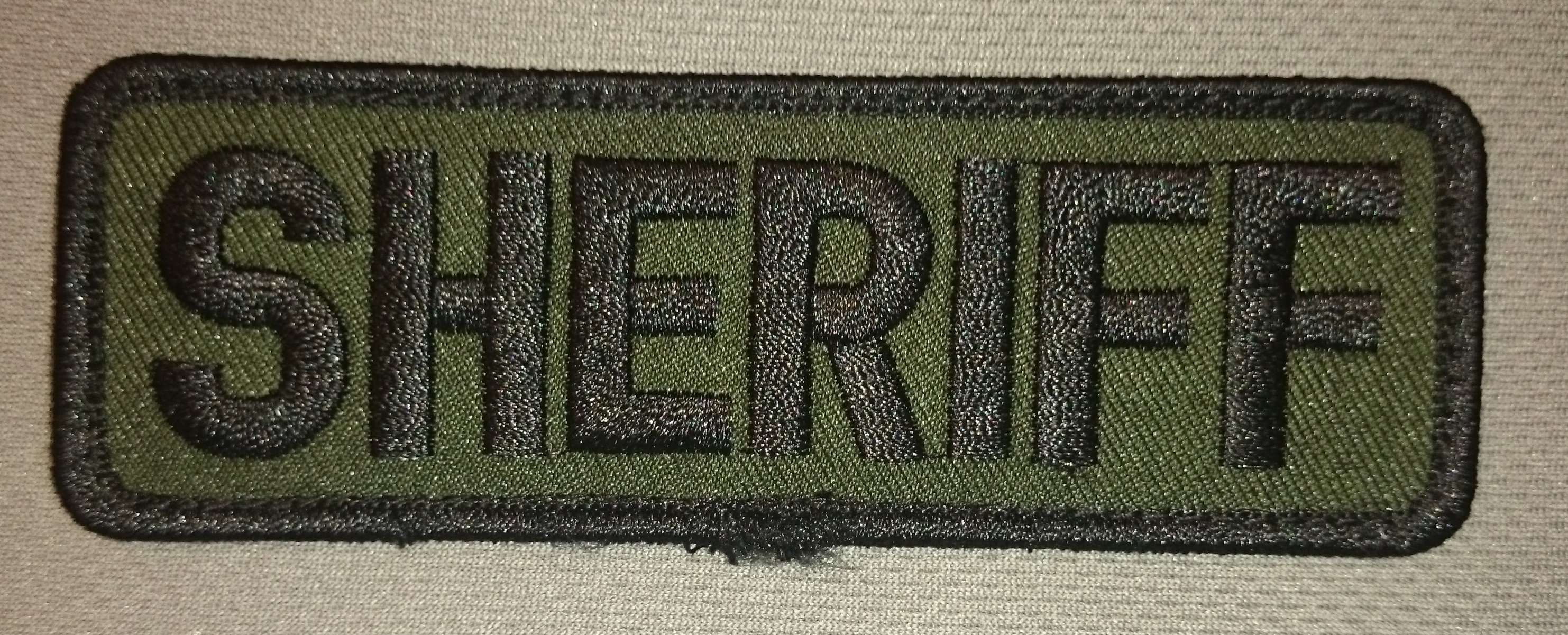 1.5x4 Sheriff Subdued Patch (Velcro backed) - RPS Tactical