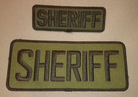 3x7 Sheriff Subdued Patch (Velcro backed) - RPS Tactical
