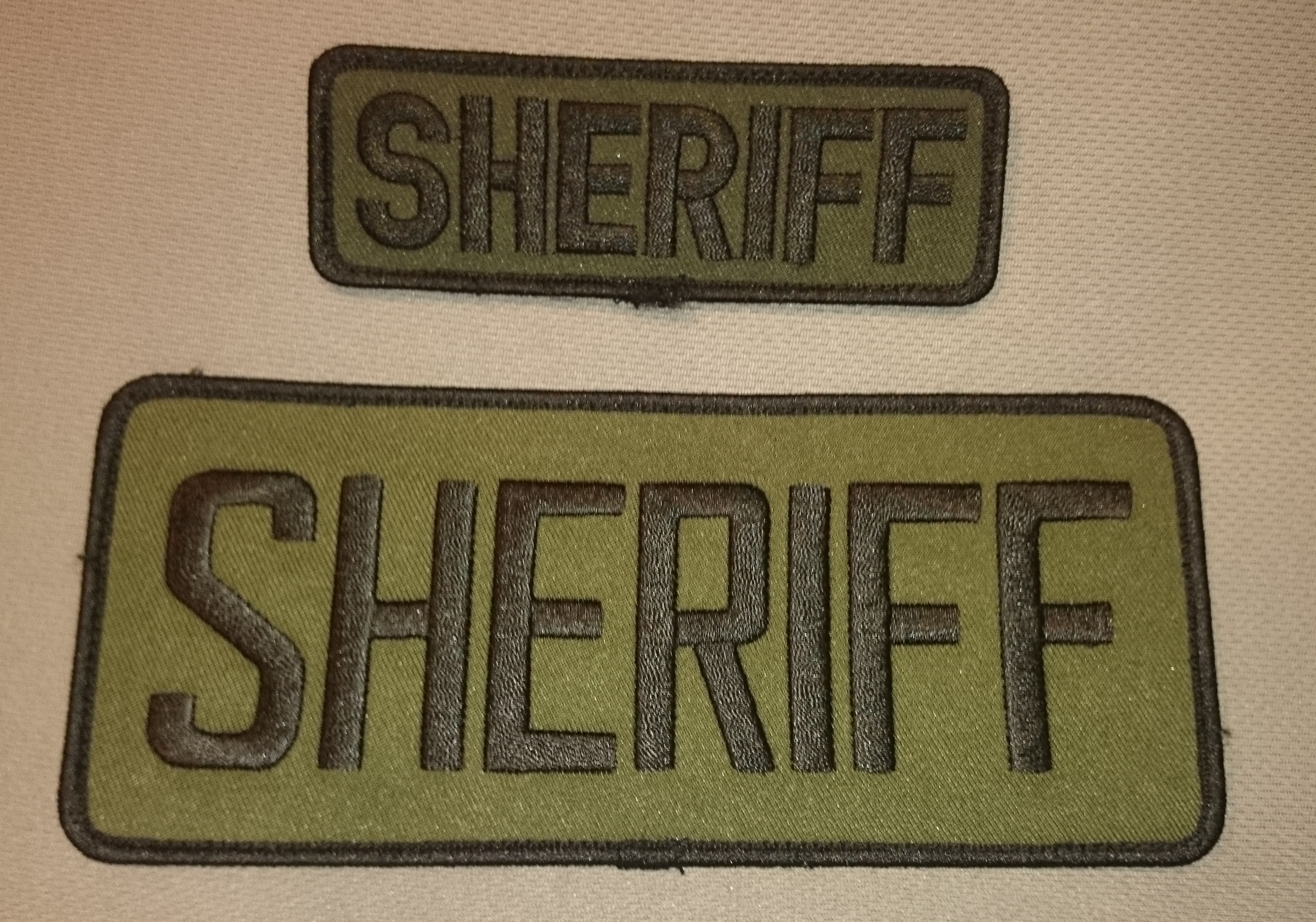 1.5x4 Sheriff Subdued Patch (Velcro backed) - RPS Tactical - Tactical  Firearm Solutions. Fairfield, Maine